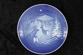 Vintage Christmas in the Woods China Plate Bing Grondahl Copenhagen Denm... - £16.27 GBP