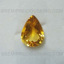 Natural Citrine Pear Faceted Cut 18X13mm Amber Yellow Color VVS Clarity Loose Ge - £185.34 GBP