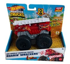 Hot Wheels Monster Truck Roarin&#39; Wreckers 5 Alarm With Lights &amp; Sounds New - $11.88