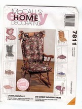 McCall's 7811 Home Decorating Chair Essentials, Pads, Cushions 8 Variations FF - $12.47