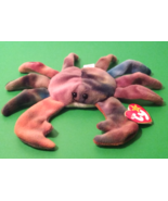 Retired Claude the Crab TY Beanie 1996 with Errors Tie Dyed PVC Style 4083 - $485.00