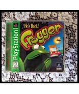 1997 Frogger (He&#39;s Back) Complete Greatest Hits with Manual Tested (PS1) - $304.60 MXN
