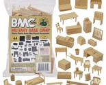 BMC Classic Marx Military Base Camp - 44pc Plastic Army Men Playset Acce... - £28.43 GBP