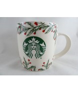 Starbucks Christmas Holiday Holly  Coffee Mug 12 oz with siren nestle Ch... - £13.87 GBP