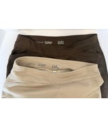 Croft &amp; Barrow Effortless Stretch Women&#39;s Size 12 Regular Brown &amp; Tan Pa... - $32.12