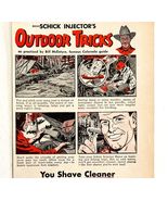 Schick Injector Razor Blades 1953 Advertisement Shaving Outdoor Tricks D... - €32,20 EUR