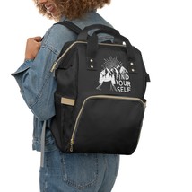 Multifunctional Diaper Backpack, Black - Lightweight Nylon, Adjustable S... - $72.10+