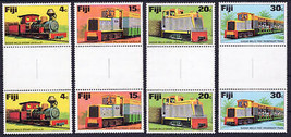 ZAYIX Fiji 361-364 MNH Gutter Pairs Sugar Mill Trains Locomotives 051023SM17M - £4.93 GBP