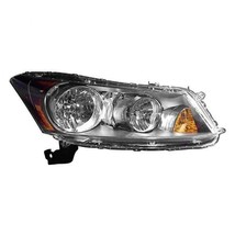 Headlight For 2008-12 Honda Accord Right Side Halogen Chrome Housing Cle... - £144.57 GBP