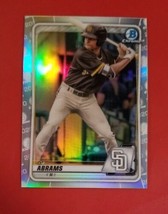 2020 Bowman Draft Chrome Refractor Cj Abrams #BD-189 Free Shipping - £1.59 GBP