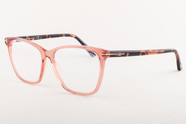 Tom Ford 5762 074 Pink Clear / Blue Block Eyeglasses TF5762-B 074 55mm - $189.05