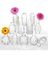 Bud Vases Set Of 12, Glass Vase For Decor Centerpieces, Small Vases For ... - £30.48 GBP