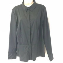 Liz Claiborne Black basic Long Sleeve Blouse Top Size XL NWT - £11.41 GBP