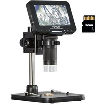 VEVOR Digital Microscope, 4.3&quot; IPS Screen, 50X-1000X Magnification, 1080P Photo/ - £68.12 GBP