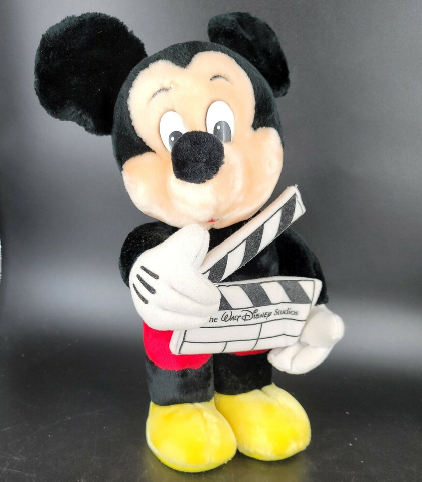 Vintage Mickey Mouse Plush Movie Director Clapper Walt Disney Studios, good - £10.64 GBP