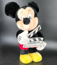 Vintage Mickey Mouse Plush Movie Director Clapper Walt Disney Studios, good - £10.57 GBP