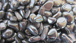 Six Hematite Tumbled Stones 5-15mm Reiki Healing Crystal Grounding Protection - £2.98 GBP