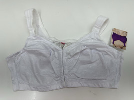 Comfort Choice Womens Bra Size 42DDD White 27-0820-4 Front Clasp Posture... - $16.68