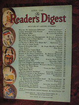 Readers Digest April 1944 Easter Eggs Stuart Chase Louis Bromfield Jerome Beatty - £6.36 GBP