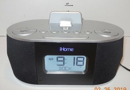 Ihome IDN38 Docking Station Speaker Clock Radio iPhone iPad iPod AUX NO remote  - $65.54