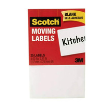 Scotch Moving and Storage Labels 2.87-in x 4.62-in Sticky Notes - 50 ct ... - £6.91 GBP
