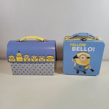 Minions Lunch Box Lot 1 In A Minion and Yellow Bello Tin Metal Despicabl... - $19.99