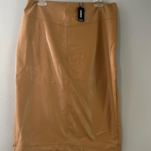 Express size large faux leather midi skirt size large new with tags - £23.02 GBP