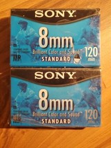 Sony 8mm Standard MP NTSC 120 minute P6-120MPL Tape New and Sealed LOT of 2 - £11.82 GBP