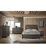 Lourdes Modern Grey 4-Piece Bedroom Set in Wood Finish - $1,775.88 CAD