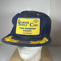 Vintage Snap Back Hat Denim Park Avenue Diamond Supply Corp Patch - $437.86 MXN