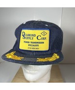 Vintage Snap Back Hat Denim Park Avenue Diamond Supply Corp Patch - $23.49