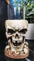 Grinning Giant Skull With Missing Tooth On Skulls Graveyard Shot Glass S... - $14.99