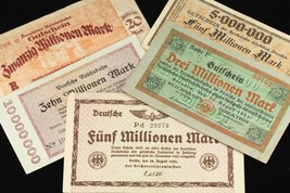 1923 Della Germania Regionale Ferrovia Currency 5pc - Berlino,Dresden,Ka... - $1,083.27 MXN