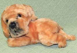 1981 DAKIN PUPPY HOUND DOG NUT SHELL Plush Stuffed Animal 9&quot; KOREA Layin... - $16.20