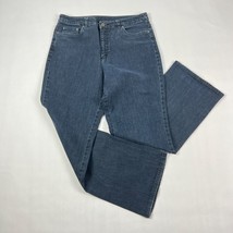 Talbots Petites Straight Leg Womens Jeans Size 12 Stretch Dark Wash - $23.74