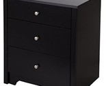 South Shore Vito Nightstand Charging Station In Pure Black - $173.95