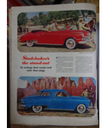 VINTAGE 40S MAGAZINE PRINT AD 11x14 CLASSIC AUTOMOBILE 1949 STUDEBAKER - $2.97