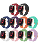 Set of 10 Sport Bands Compatible with Apple Watch 38mm/40mm LARGE Multicolor - $12.86
