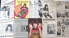 RICK SPRINGFIELD ~ Twenty (20) Color, B&amp;W ARTICLES from 1972-1973 ~ B1 C... - $12.85