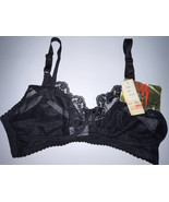 Vintage Berlei Black 36C Non Wired Non Padded Bra Lacey &amp; Feminine Still... - $313.93 MXN