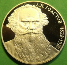 Cameo Proof Russia 1988 Ruble ~ 160th Anniversary - Birth of Leo Tolstoy ~-
s... - £11.36 GBP