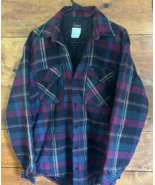 VINTAGE Codet Shacket Mens Medium Plaid Heavy Flannel Quilt Lined Made i... - $652.00 MXN
