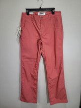 NEW - Men&#39;s Mountain Khakis Poplin Pants Pink Red Slim Fit Casual Sz 34 ... - $28.45