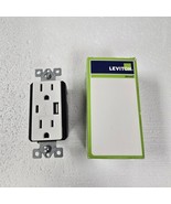 Leviton USB Type A &amp; C In-Wall Charger Tamper Resistant Outlet in White ... - $12.86