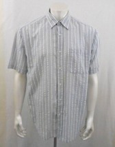 Arnold Palmer Blue White Striped Short Sleeve Button Down Casual Shirt S... - €6,92 EUR