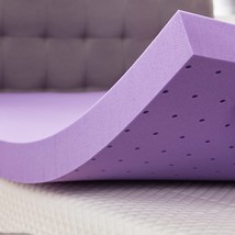 Sinweek 3 Inch Gel Memory Foam Mattress Topper Ventilated Soft Mattress, Purple - £76.91 GBP