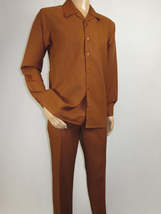 Men's MONTIQUE Two Piece Set Walking Leisure Suit 2372 Cognac Tone on Tone image 3