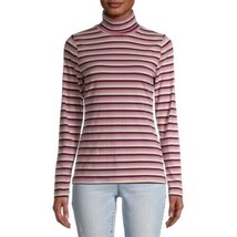 Time And Tru Women&#39;s Turtleneck Long Sleeve Shirt 3XL (22) Pink Stripe New - £10.98 GBP