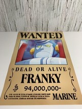 Wanted Dead Or Alive Franky Marine Anime Poster One Piece Manga Series - £15.54 GBP