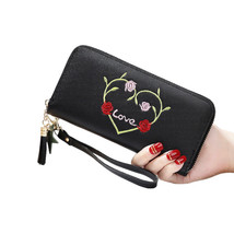 Wallet for Women,Love Heart Leather Zipper Wallet,Long Wallet Clutch Wri... - $14.99+